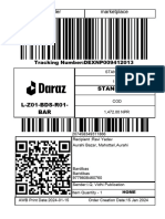 Sales - Order Marketplace: Tracking Number:DEXNP009412013