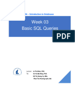Week3-Basic SQL