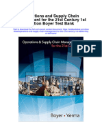 Instant Download Operations and Supply Chain Management For The 21st Century 1st Edition Boyer Test Bank PDF Full Chapter