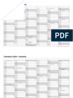 Calendario 2024 Colombia