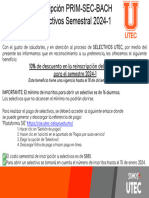Prim-Sec-Bachillerato - Aviso de Inscripción Selectivos 2024-1