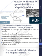 Conceptos de Estabilidad y Mecánica de La Maquina Sincrónica