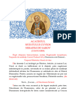 Acatistul Sfântului Cuvios Serafim de Sarov (2 Ianuarie)