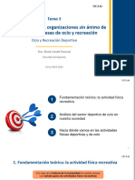 Tema 5 - Recreación Pública, Organizaciones Sin Ánimo de Público y Empresas de Ocio y Recreación