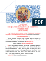 Acatistul Sfinților Paisprezece Mii de Prunci Uciși de Irod - Ziarul Lumina-Doxologia