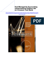 Instant Download Financial and Managerial Accounting Principlesinternational Edition 9th Edition Crosson Test Bank PDF Full Chapter