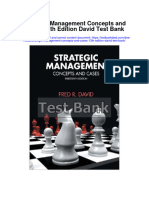 Instant Download Strategic Management Concepts and Cases 13th Edition David Test Bank PDF Full Chapter
