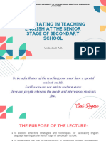 Facilitating in Teaching English at The Senior Stage of Secondary School