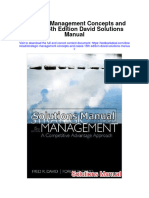 Instant Download Strategic Management Concepts and Cases 15th Edition David Solutions Manual PDF Full Chapter