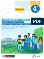 Guía de disciplina positiva para el desarrollo de habilidades socioemocionales en a escuela y el trabajo con familias 4° grado de Secundaria. Recursos para docentes