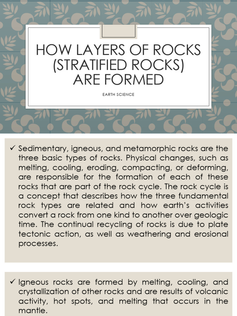 How Layers of Rocks | PDF | Sedimentary Rock | Rock (Geology)