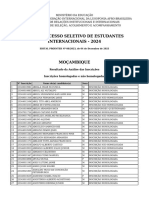 MOCAMBIQUE Inscricoes Resultado Preliminar PSEI 2024