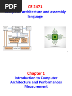 CH 1 - Introduction To Computer Architecture and Performance Measurement