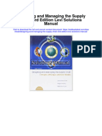 Instant Download Designing and Managing The Supply Chain 3rd Edition Levi Solutions Manual PDF Full Chapter