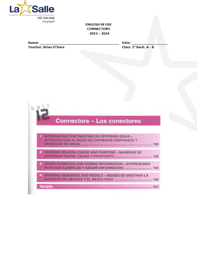 CONNECTORS ENGLISH PDF