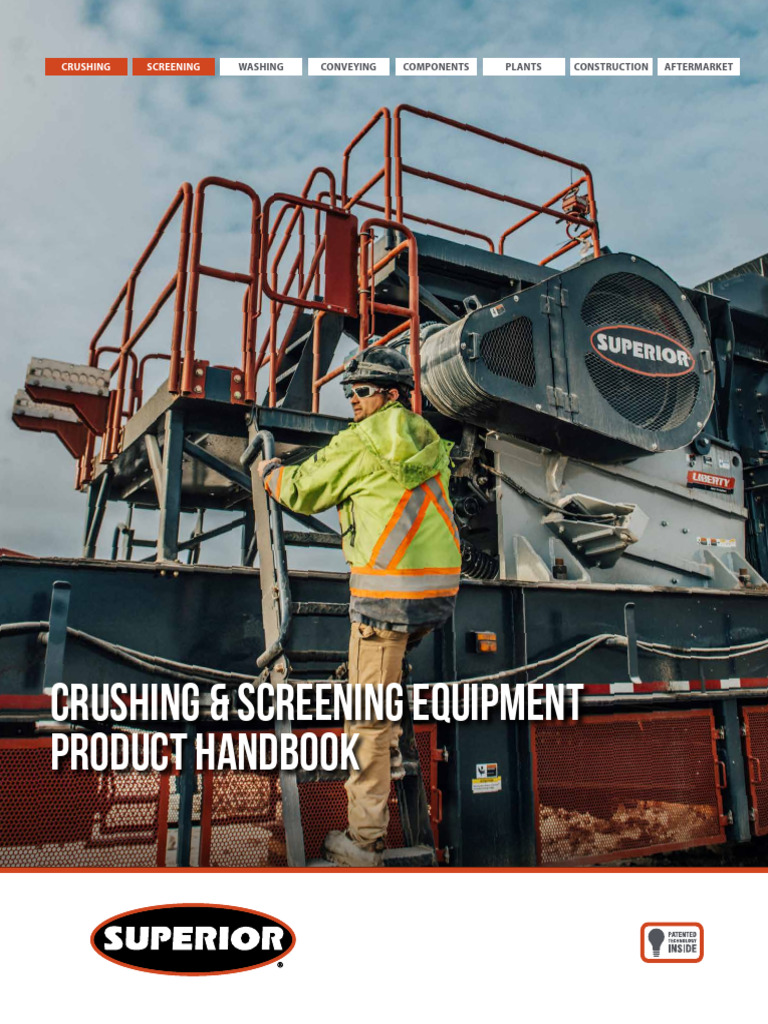Crushing and Screening Equipment Handbook (Low Res) PDF Mechanical