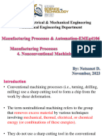 Nonconventional Machining Processes