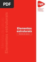 Elementos Estruturais Memoria de Calculo