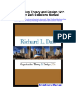 Instant Download Organization Theory and Design 12th Edition Daft Solutions Manual PDF Full Chapter