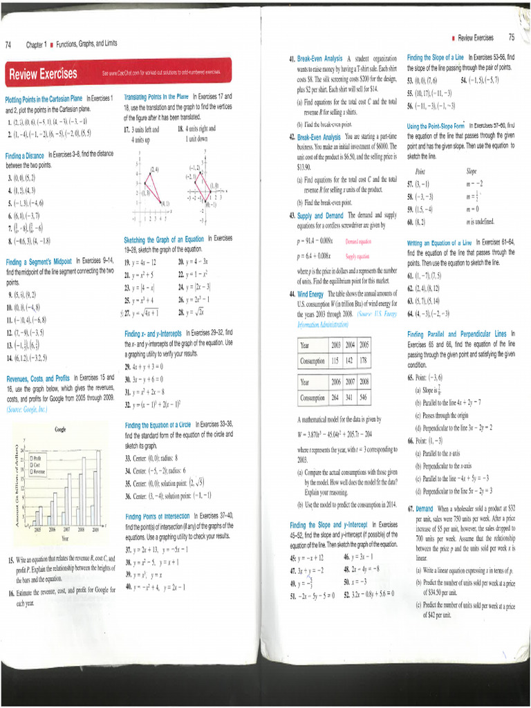Chapter 1 Review Exercises With Answers | PDF