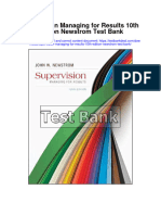 Instant Download Supervision Managing For Results 10th Edition Newstrom Test Bank PDF Full Chapter