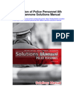 Instant Download Supervision of Police Personnel 8th Edition Iannone Solutions Manual PDF Full Chapter