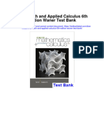 Instant Download Finite Math and Applied Calculus 6th Edition Waner Test Bank PDF Full Chapter