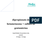 Dipropionatode Betametasona Gentamicina Pomada Medley