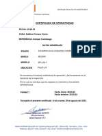 0013 Agosto Certificado de Operatividad Damper Cortafuego