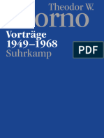 (Nachgelassene Schriften, Abteilung V - Vorträge Und Gespräche, Band 1) Theodor W. Adorno - Vorträge - 1949-1968-Suhrkamp (2019)
