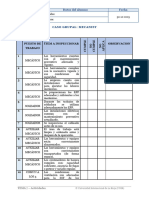 Pregunta 1 #Puesto de Trabajo Ítem A Inspeccionar Observacion