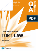 Pearson Law Express Question and Answer Tort Law 4th Edition 1292148942