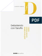 (Filosofía y Derecho) Jordi Ferrer Beltrán, Carmen Vázquez (Coeditores) - Debatiendo Con Taruffo-Marcial Pons (2016)