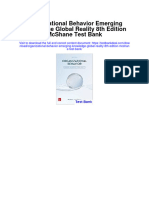 Instant download Organizational Behavior Emerging Knowledge Global Reality 8th Edition Mcshane Test Bank pdf full chapter