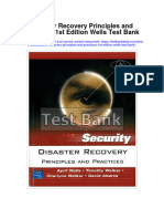 Instant Download Disaster Recovery Principles and Practices 1st Edition Wells Test Bank PDF Full Chapter