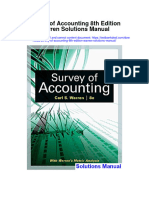 Instant Download Survey of Accounting 8th Edition Warren Solutions Manual PDF Full Chapter