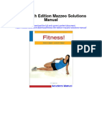 Instant download Fitness 5th Edition Mazzeo Solutions Manual pdf full chapter