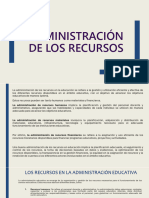 Admin - Educativa - Unidad 3 - Administración de Los Recursos