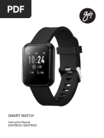 GOJI GSMTBK20 Smart Watch Manual