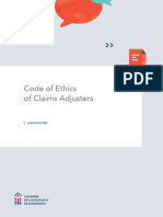 Code Ethics Claims Adjusters Annotated