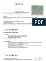 LIDAR Selection