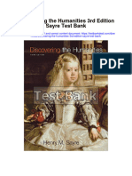 Instant Download Discovering The Humanities 3rd Edition Sayre Test Bank PDF Full Chapter
