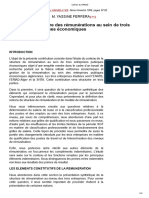 Etude de La Structure Des Rémunérations Au Sein de Trois Entreprises Publiques Économiques