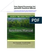 Instant Download Discrete Time Signal Processing 3rd Edition Oppenheim Solutions Manual PDF Full Chapter