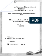 La Réalité de Pratiquer Des Soins: République Algérienne Démocratique Et Populaire