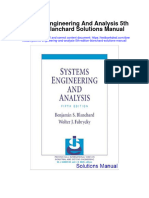 Instant Download Systems Engineering and Analysis 5th Edition Blanchard Solutions Manual PDF Full Chapter