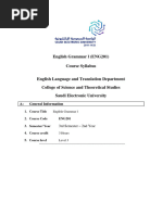 Eng201 Course Syllabus