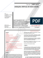 NBR5410 - Instalações Elétricas de Baixa Tensão