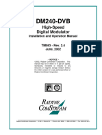 DM240 Radyne Modulator Installation and Operations Manual