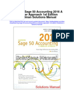 Instant Download Learning Sage 50 Accounting 2016 A Modular Approach 1st Edition Freedman Solutions Manual PDF Full Chapter